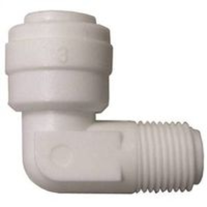 1/4 OD QC x 1/8 MPT Elbow Pipe Fitting