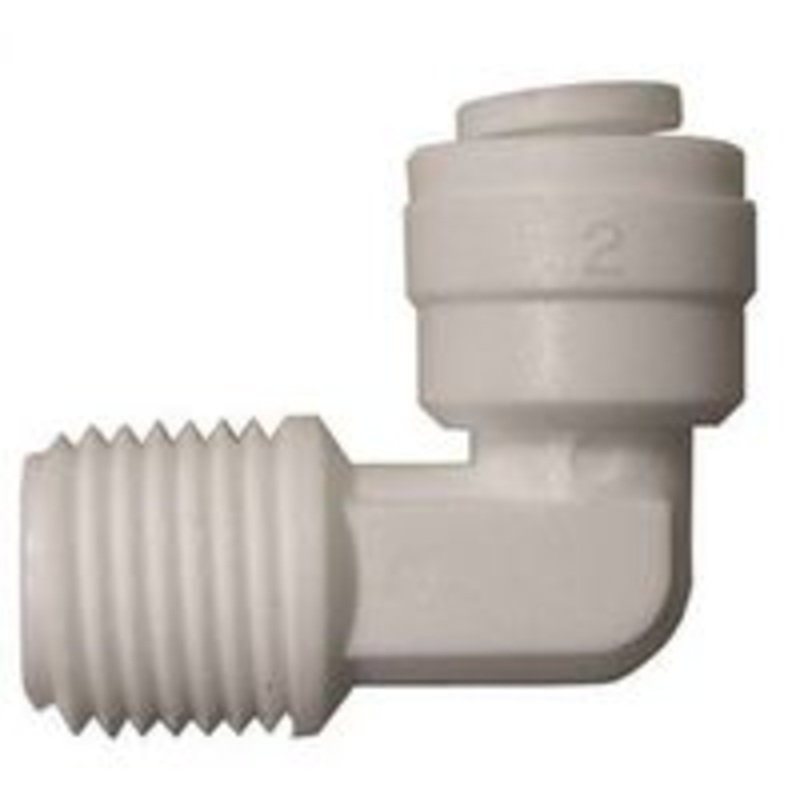 1/4 OD Quick Connect x 1/4 MPT Elbow Fitting