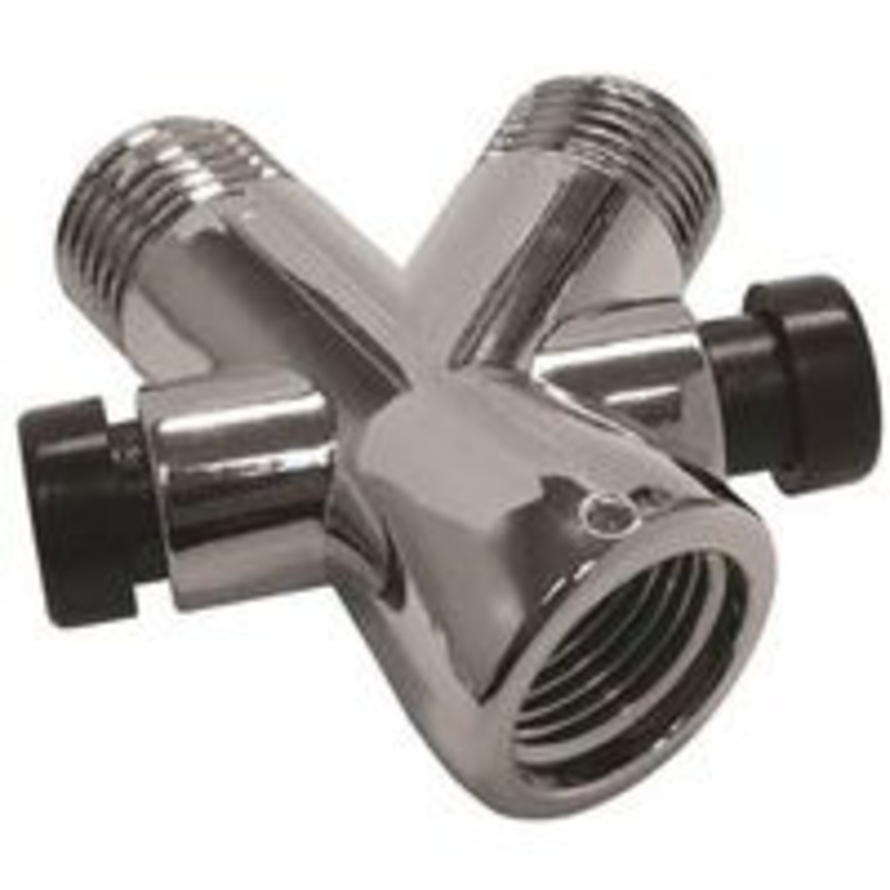 Shower Diverter, Plated Finish