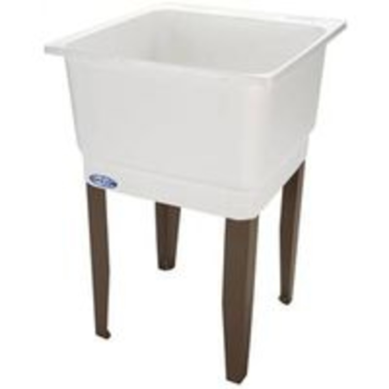 23 x 25 White Single Laundry Tub (65 lbs)