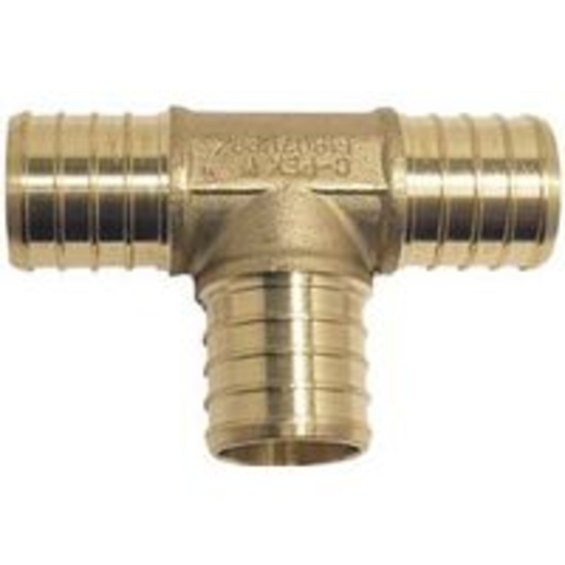Fitting PEX 1-Inch Tee Brass