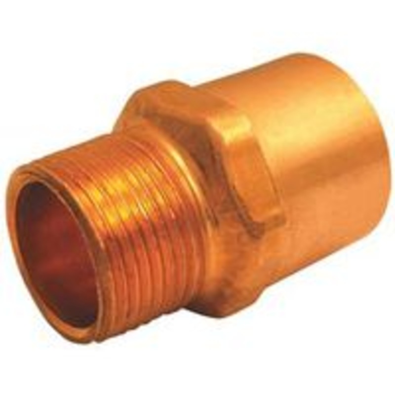 1/2 x 3/4 Copper Male Pipe Thread Adapter