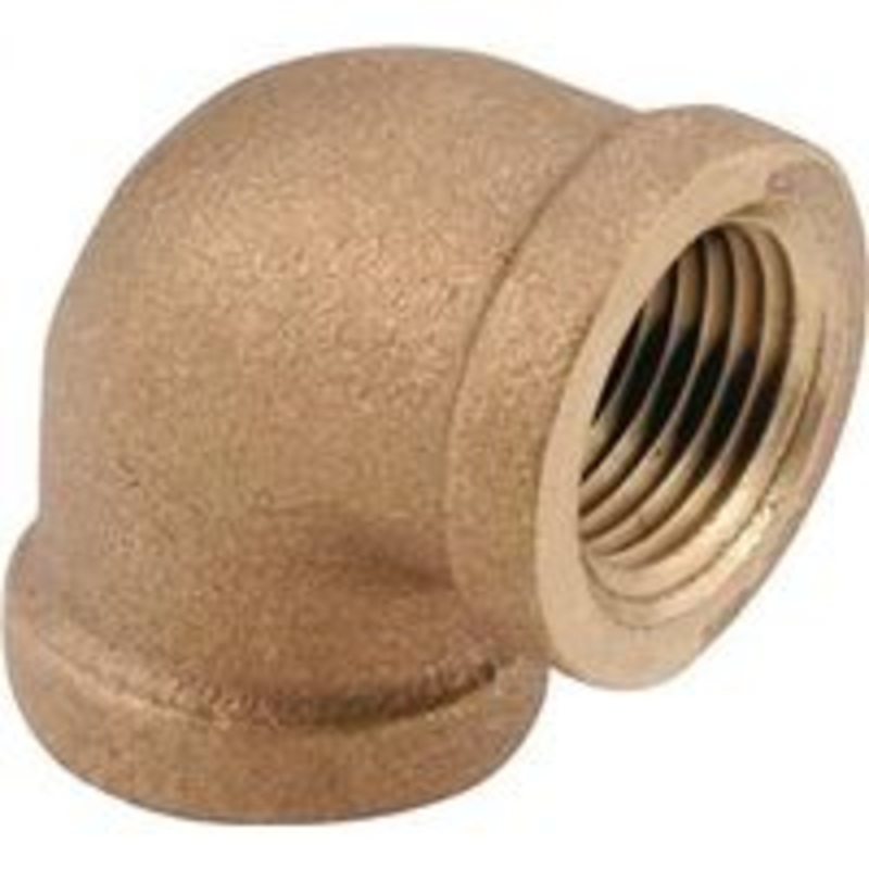 1 BRS 90-Degree Elbow Pipe Fitting