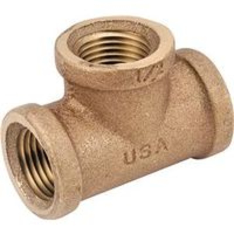 1 BRS Tee Pipe Fitting for Plumbing