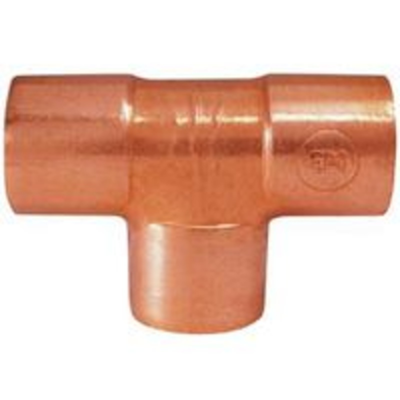1 Copper Tee Fitting for Plumbing