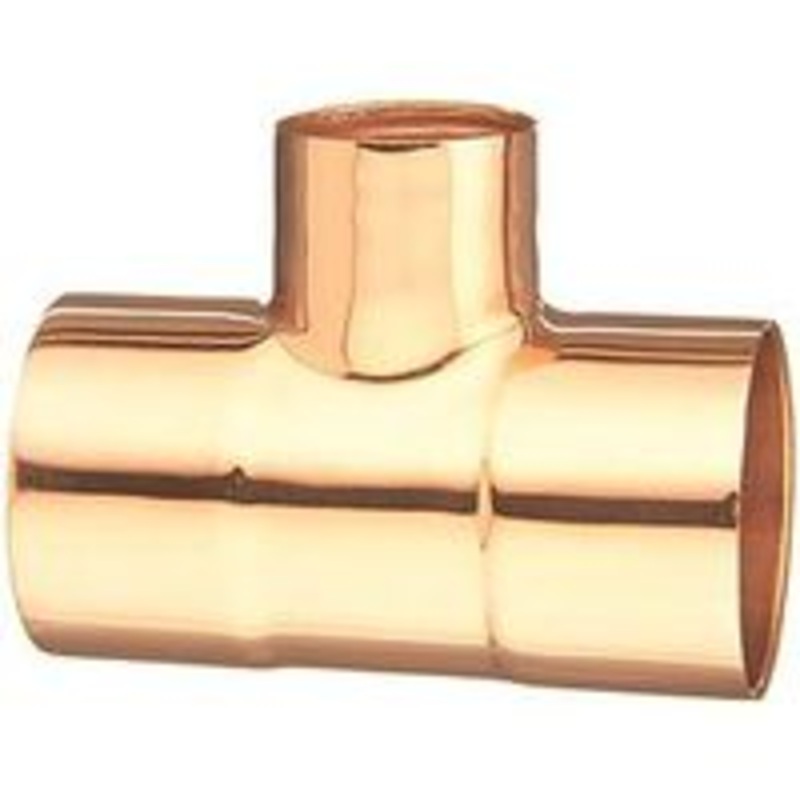 1 x 1 x 1/2 Copper Tee Fitting