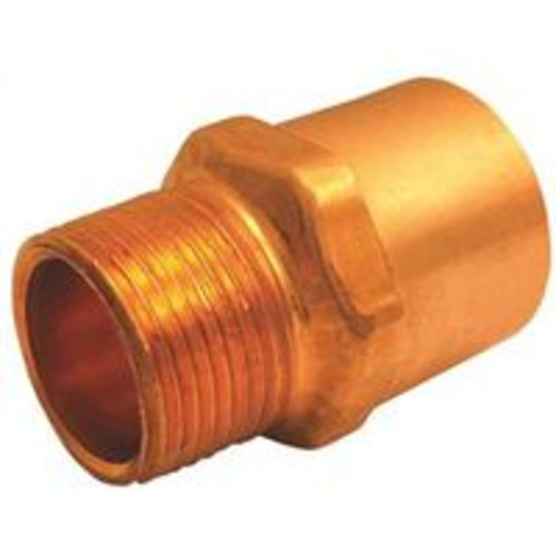 3/4 x 1/2 Copper Male Pipe Thread Adapter