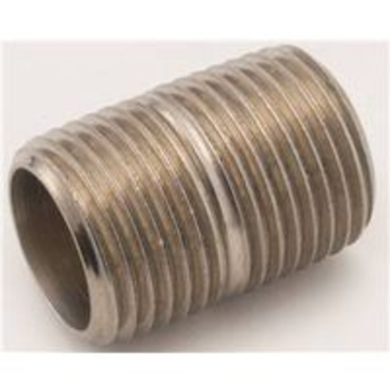 Brass Pipe Nipple 1 x Close