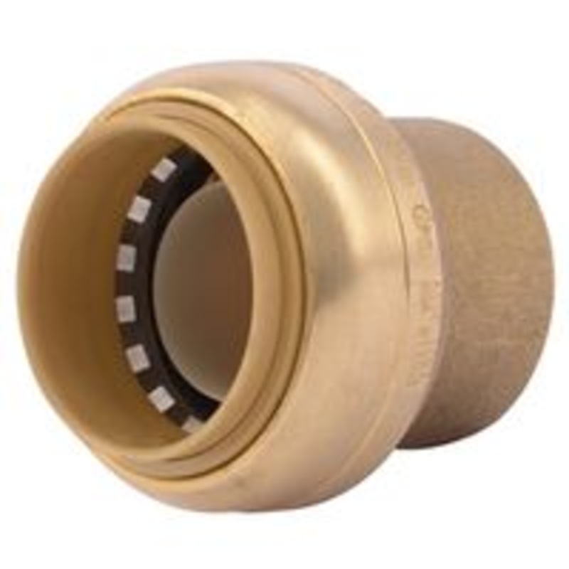 End Cap Push-Fit Brass 1