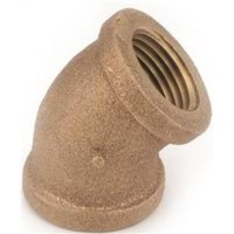 1/2 BRS 45-Degree Elbow Pipe Fitting