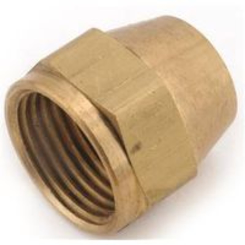 3/8 Brass Economical Short Flange Nut