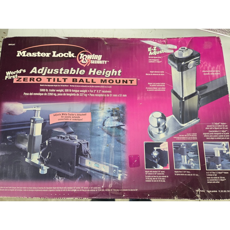 Master Lock Adjustable Height Hitch