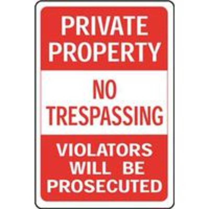 Private Property Sign