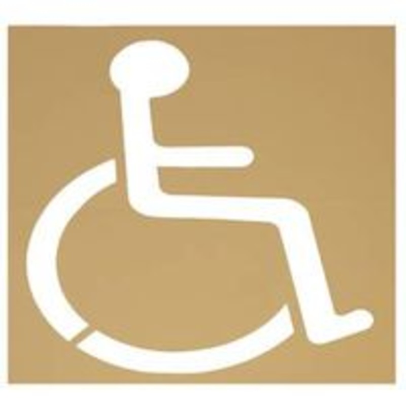 Stencil Parking Lot Handi