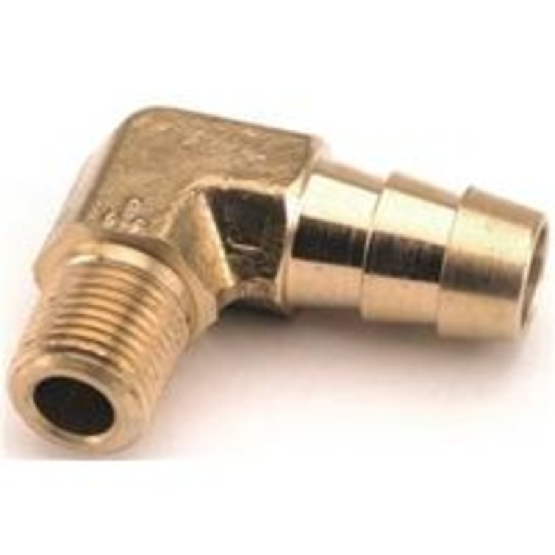 3/8 x 1/4 MPT Barb Elbow Fitting