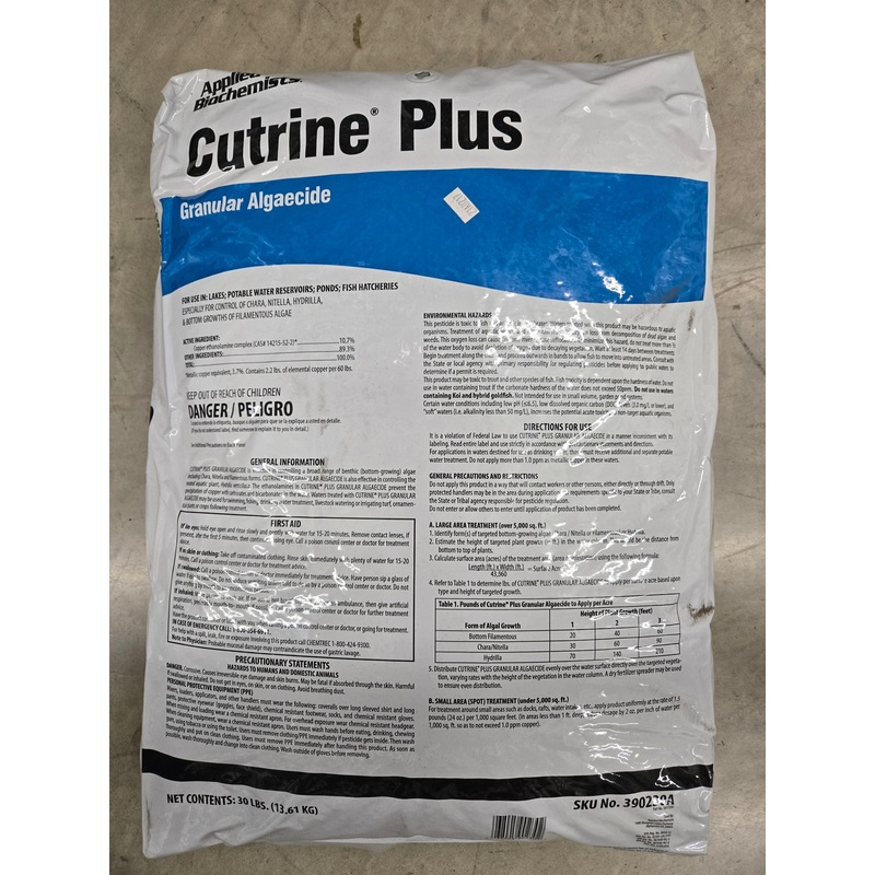 30 lb Cutrine-Plus Granular Algaecide