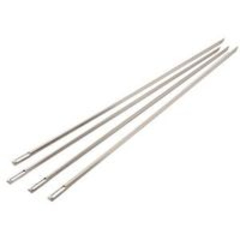Stainless Steel Skewers – 4 Pack, 15 Inch