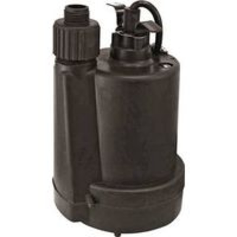 Utility Plastic Pump, 1/4 HP
