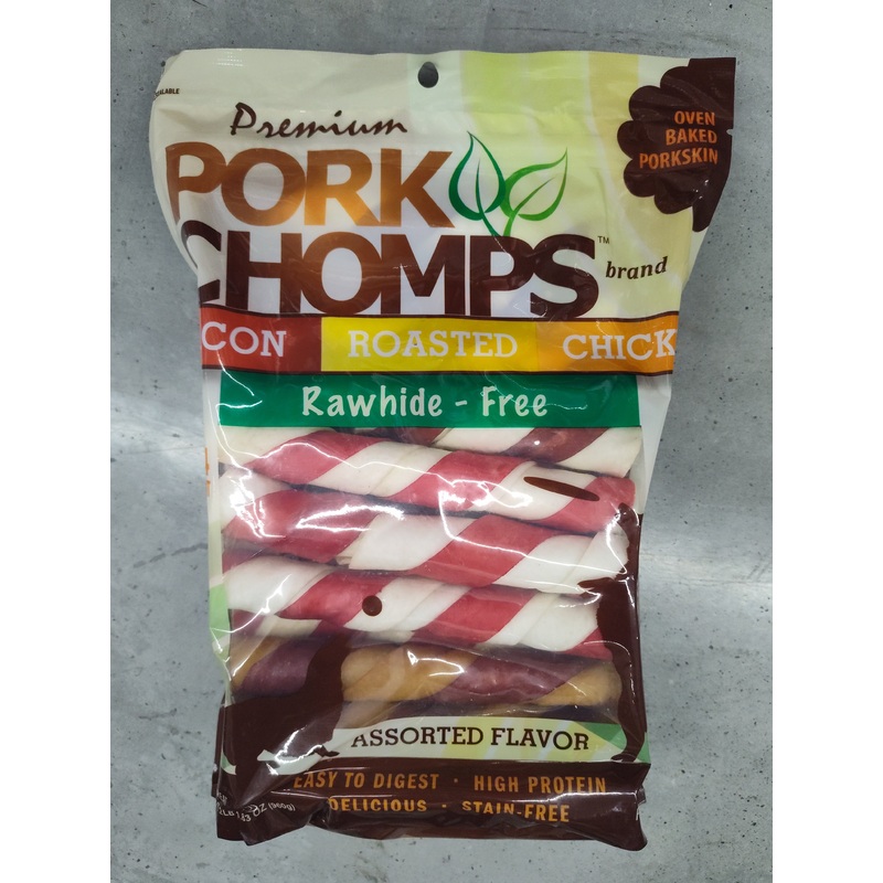Pork Chomps Twists Dog Treats