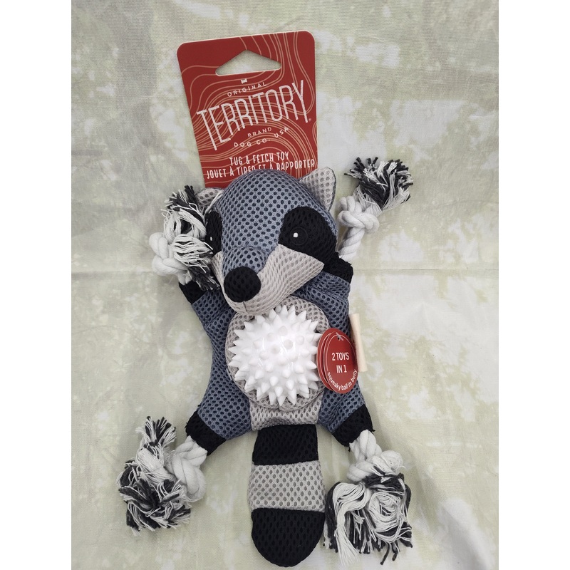 Territory 10 Raccoon Plush Toy for Pets