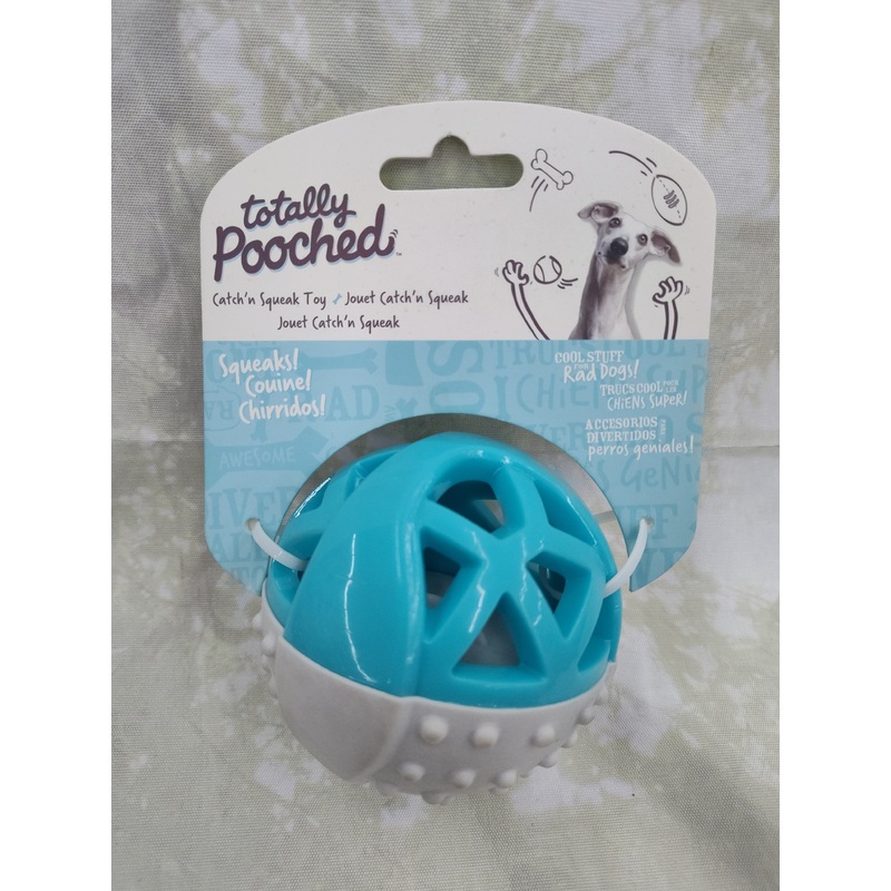 3.5 Teal Catch and Squeak Ball