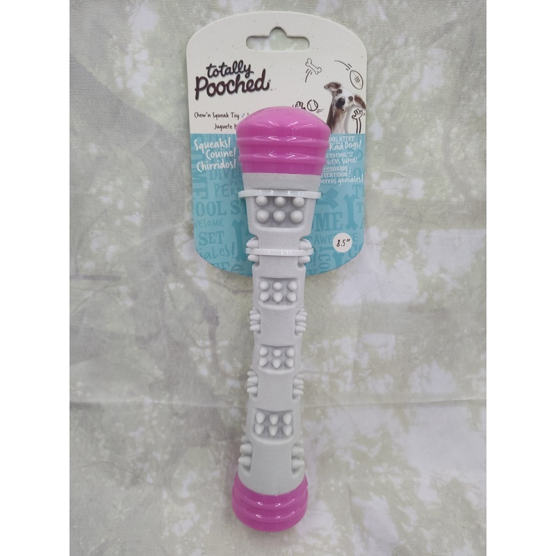 8.5 Pink Chew/Squeak Stick