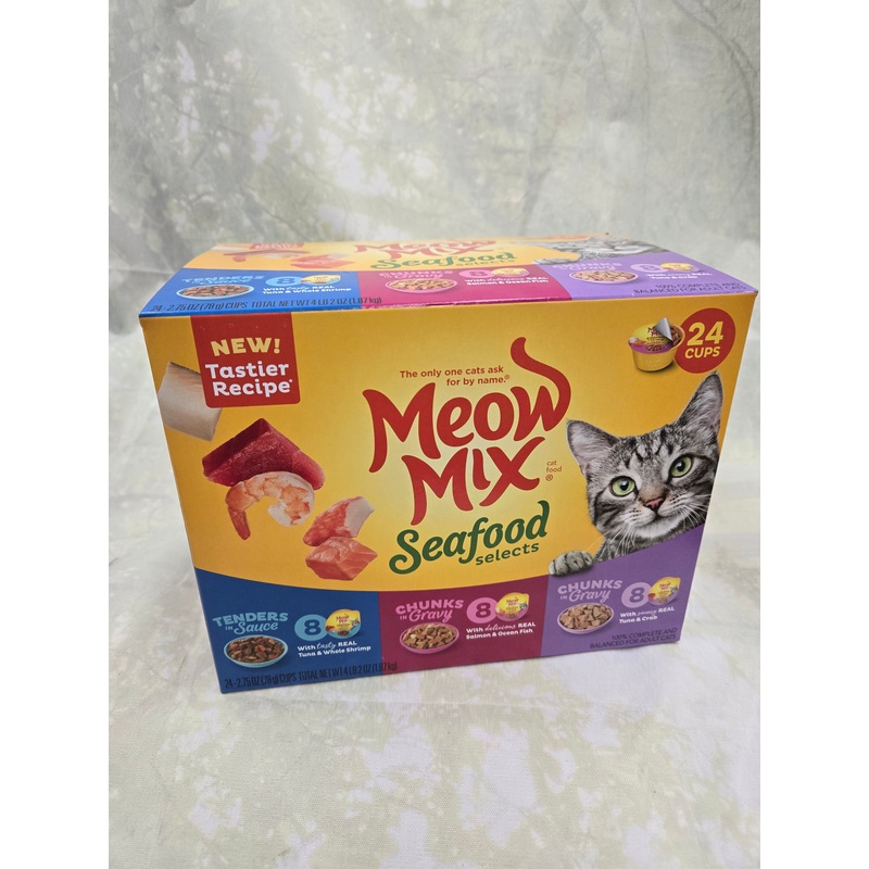 Meow Mix Variety Pack Wet Cat Food, 24 Cans