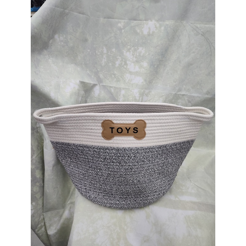 Toy Storage Basket for Pet Treats and Toys
