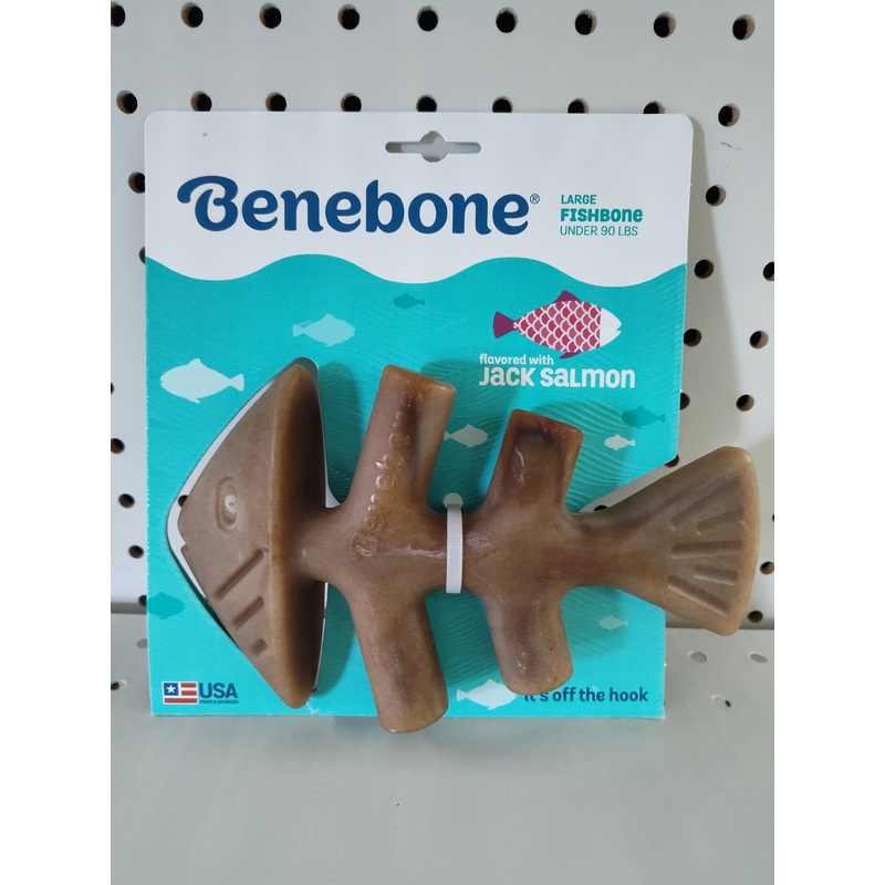 Benebone Large Fishbone Dog Chew Toy