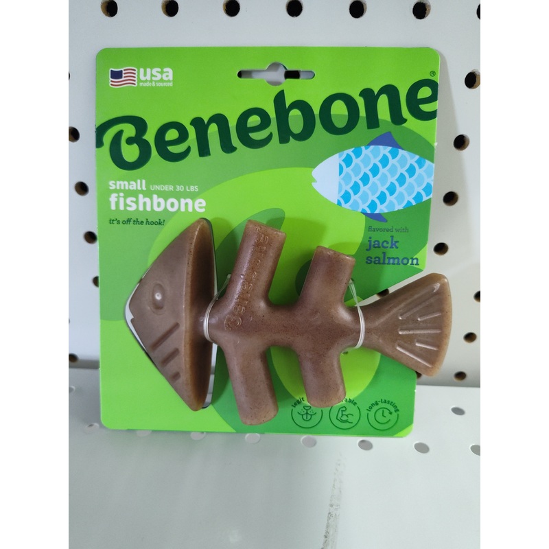 Benebone Small Fishbone Dog Chew Toy