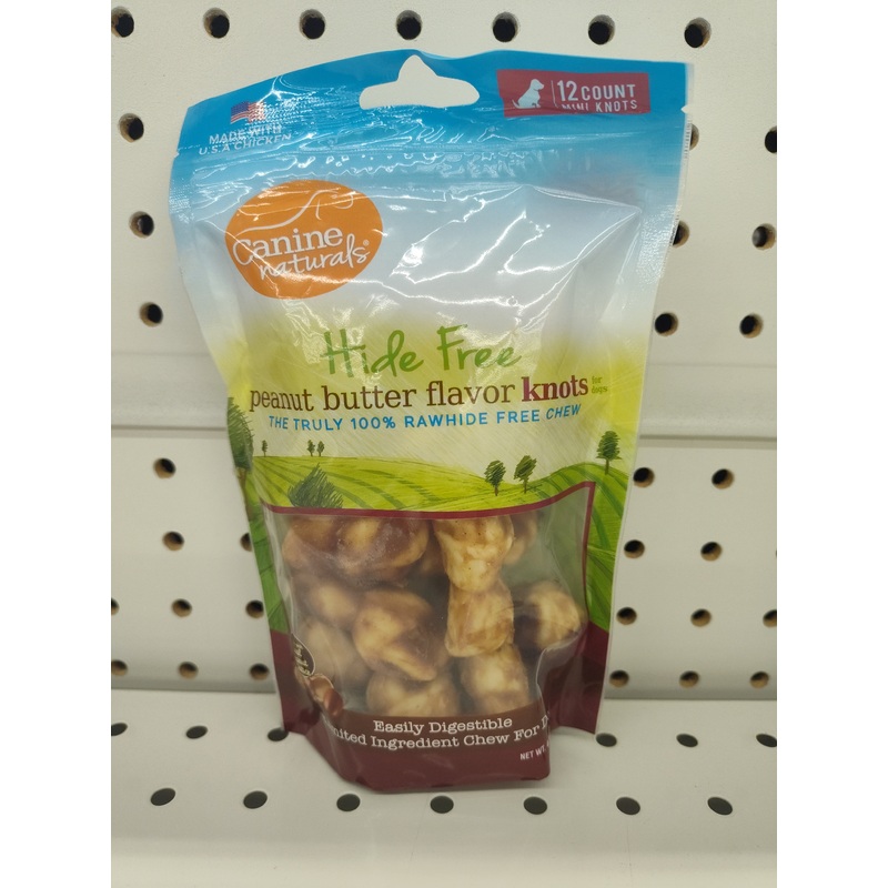 Canine Naturals Knot Peanut Butter Dog Treat