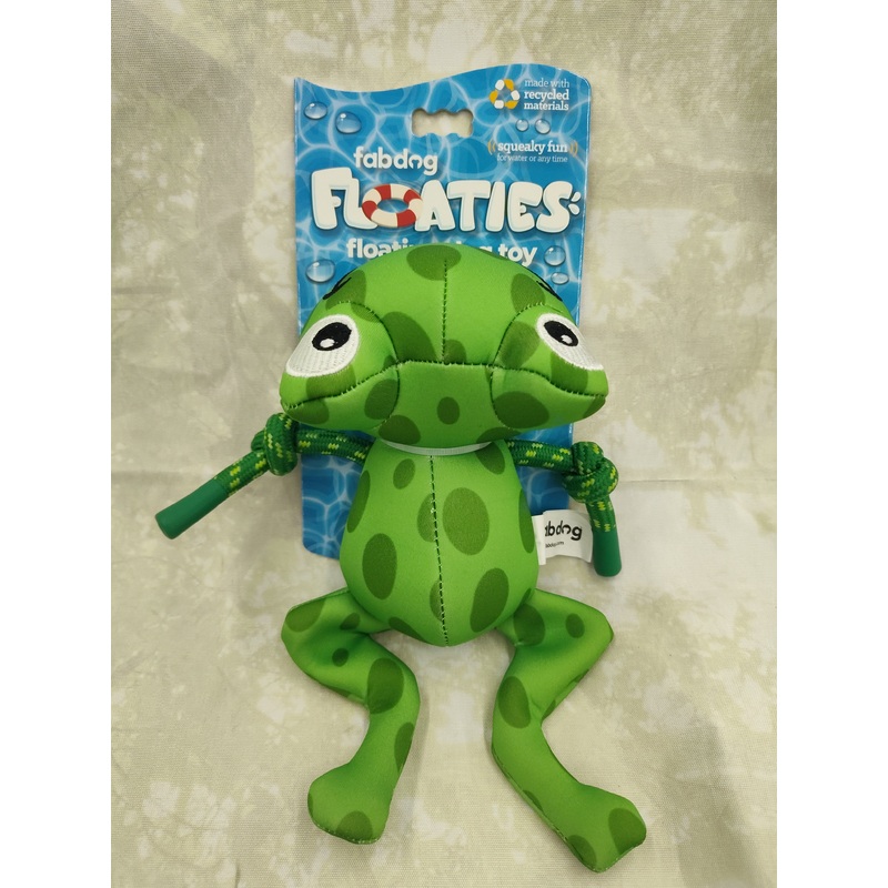 Fab Dog Floatie Frog Toy for Pets
