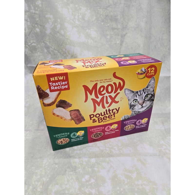 Meow Mix Chicken & Beef Treats, 12 Count