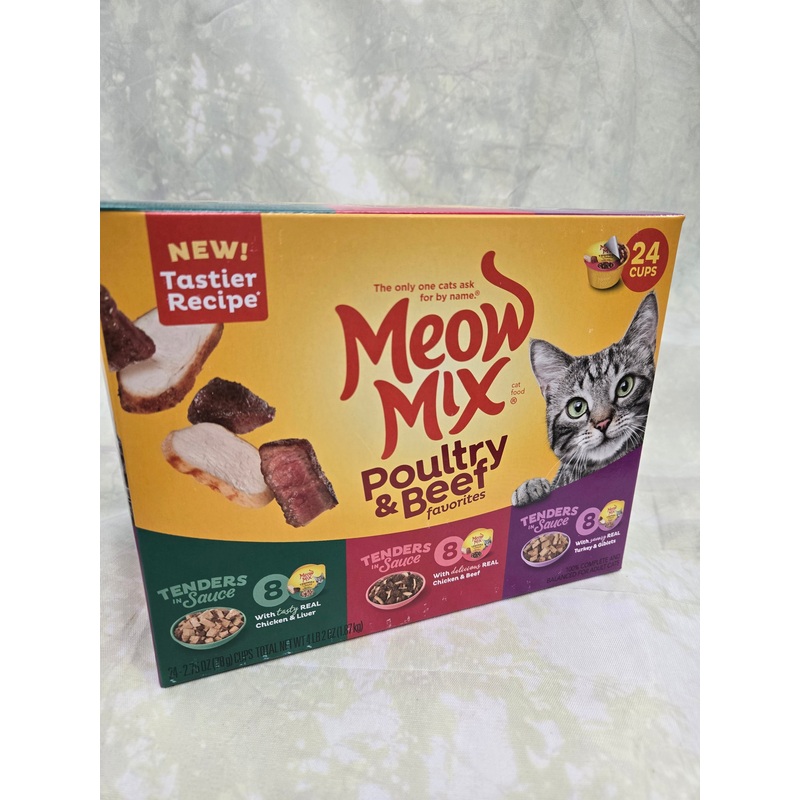 Meow Mix Chicken & Beef Treats 24 Count