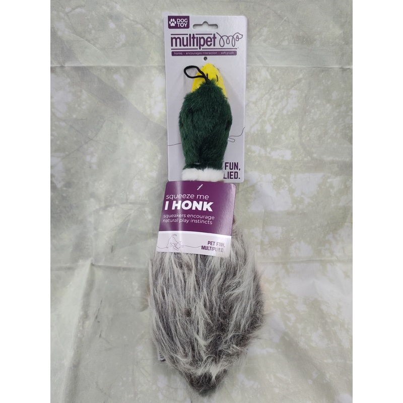Multi Mallard Duck Plush Toy for Pets