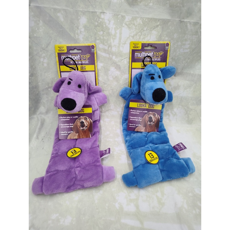 Multipet Loofa Squeaker Toy – 12 Inch