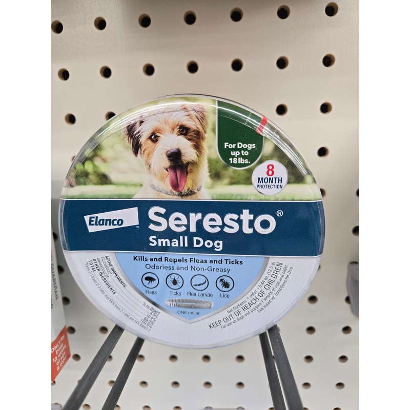 Seresto Small 8-Month Flea and Tick Collar for Dogs and Cats