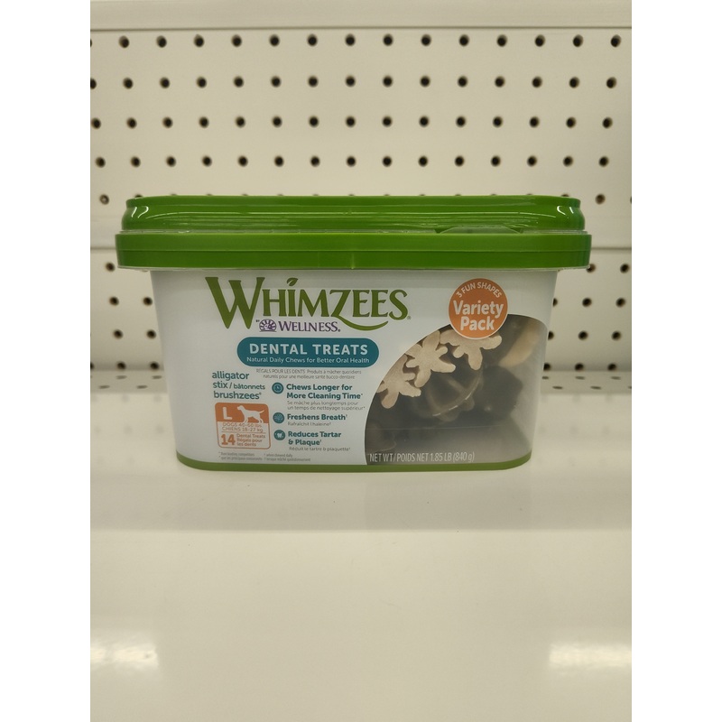 Whimzees Large Variety Pack – 14 Pieces