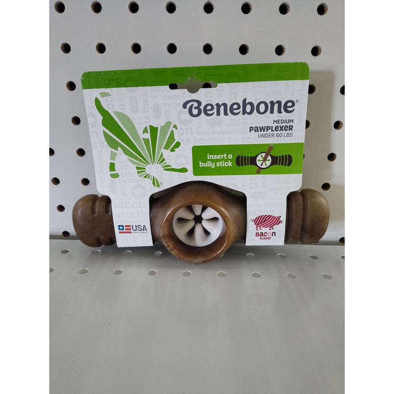 Benebone Pawplexer Bacon Medium Dog Chew Toy