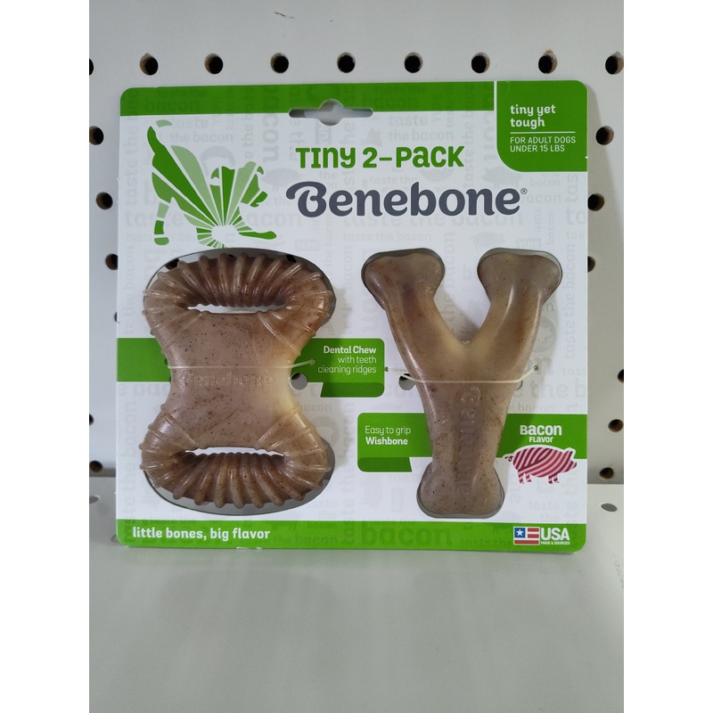 Benebone Tiny 2-Pack Chew Toys for Dogs