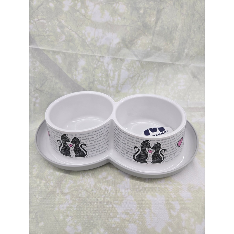 Moderna Double Bowl Cat Feeder