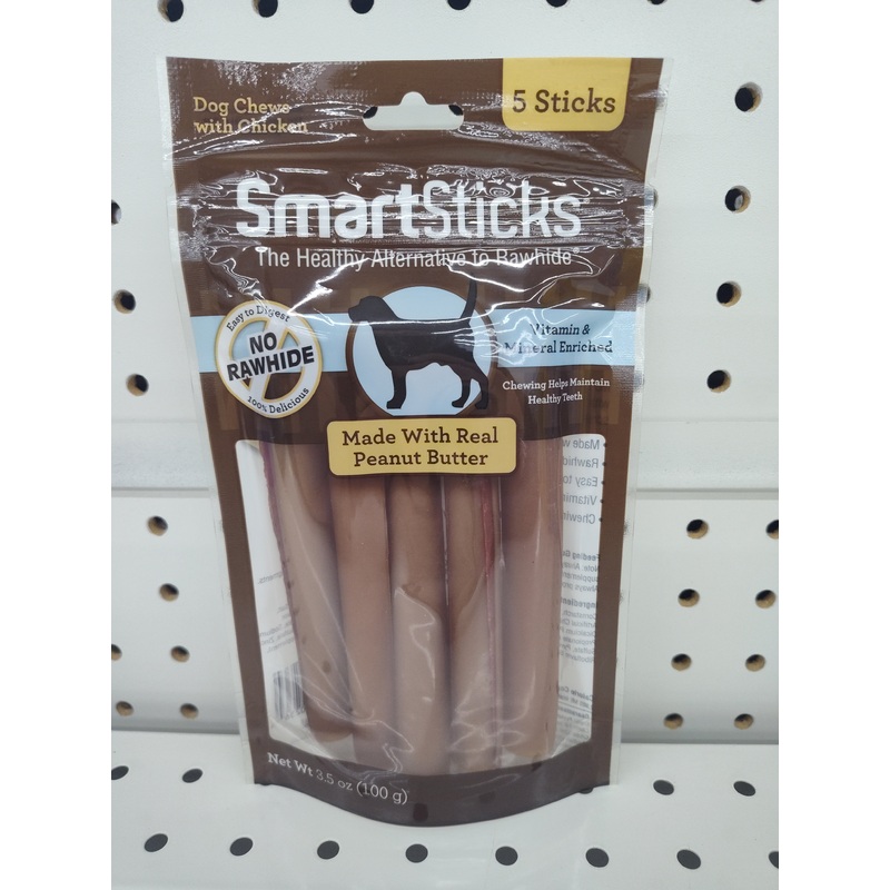 SmartBone SmartSticks Peanut Butter Treats, 5-Pack
