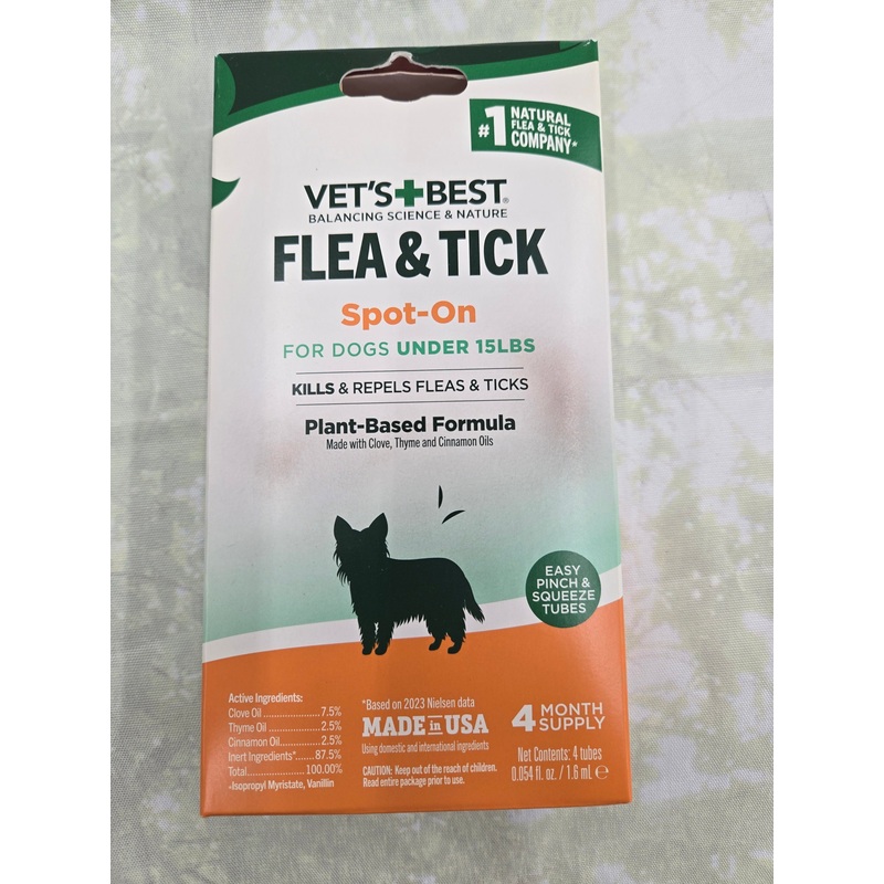 Vet’s Best Flea and Tick Small Dog Treatment