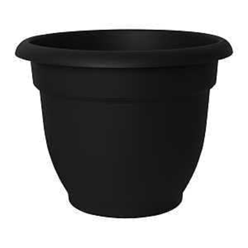 Ariana Black Plastic Planter