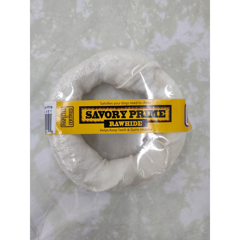Rawhide Donut, White, 4