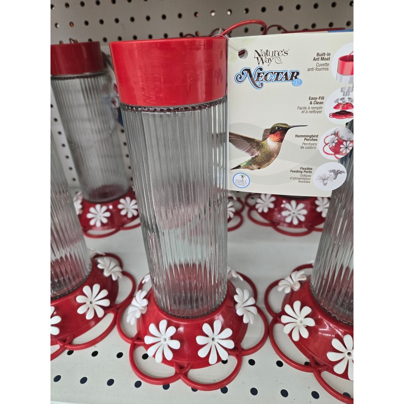 Ribbed Rose Humming Bird Feeder