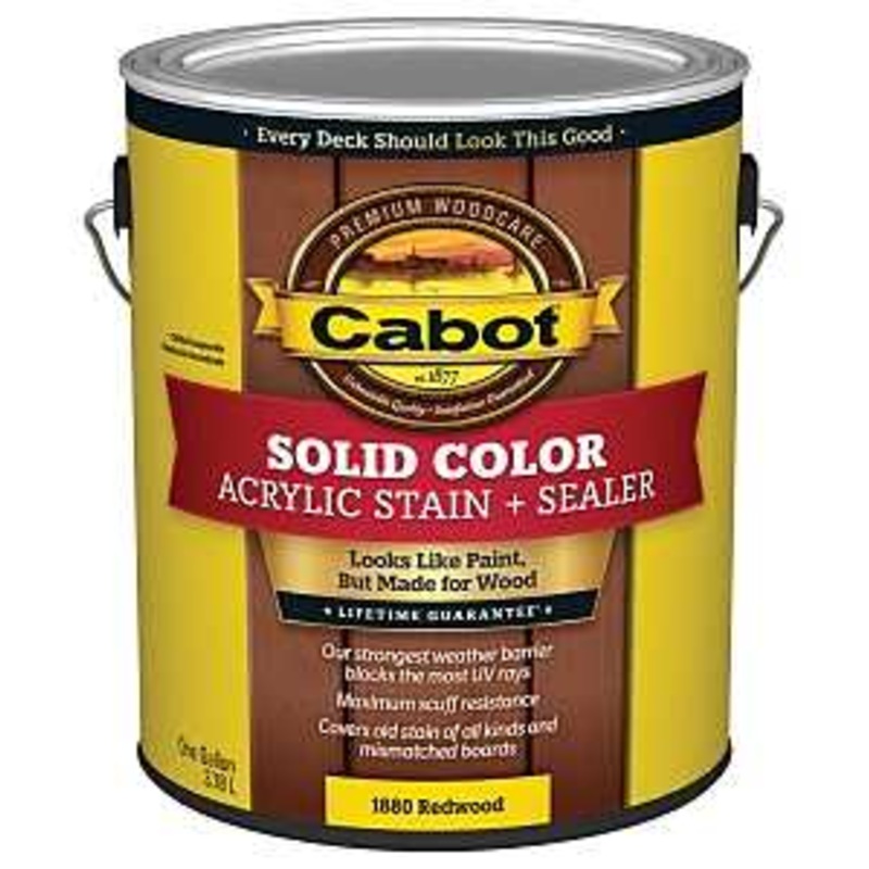 Stain Solid Acrylic Exterior Redwood