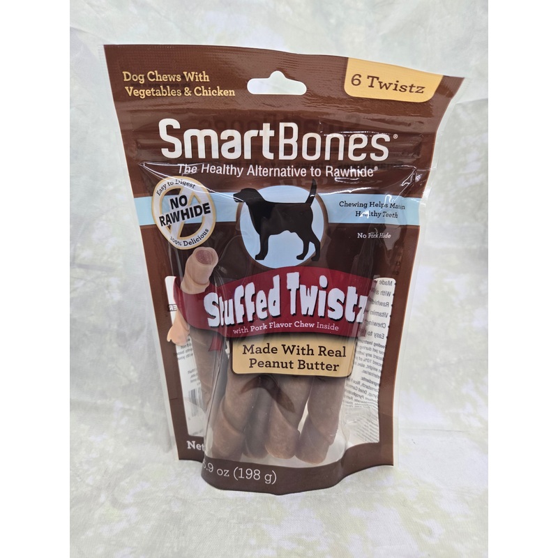 Stuffed Twist Pet Treats – 6 Pack