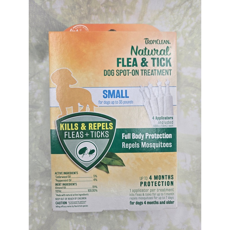 TropiClean Natural Flea and Tick Treatment for Small Pets