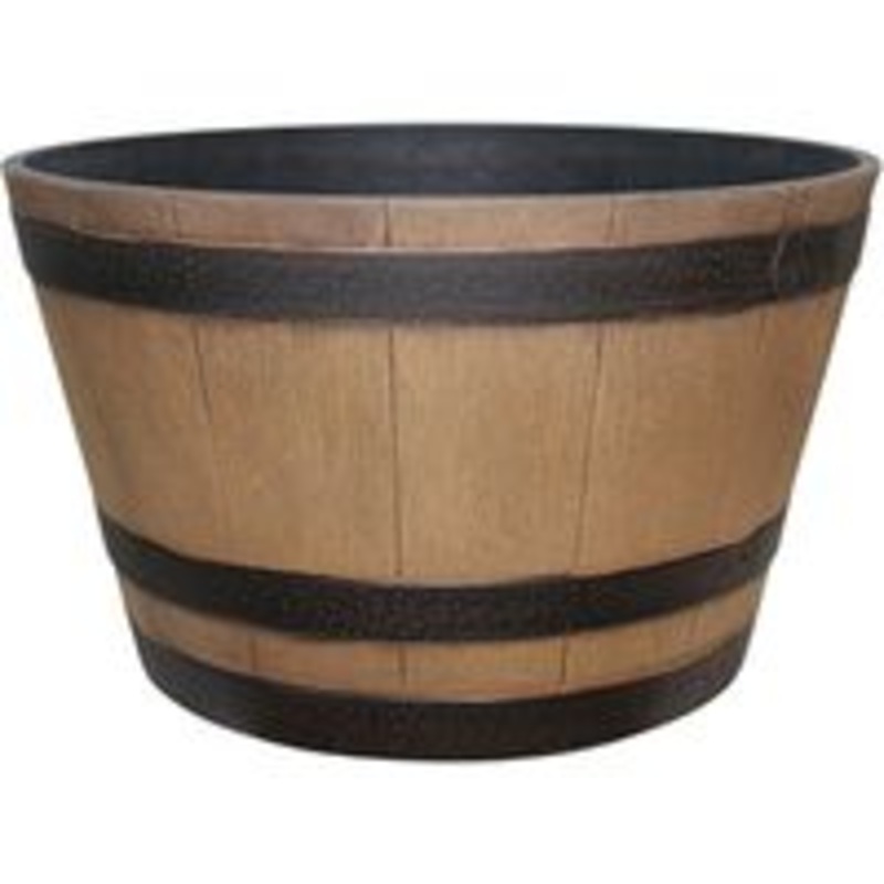 Whiskey Barrel Planter – 15.5 Inch